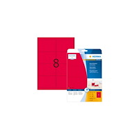 HERMA Etikett HERMA 99,1x67,7mm neonröd 160/fp