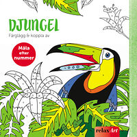 Stevali Färglägg & koppla av : Djungeln (bok, danskt band)