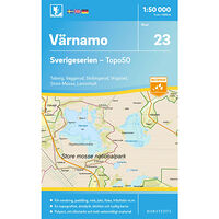 NORSTEDTS 23 Värnamo Sverigeserien Topo50 : Skala 1:50 000