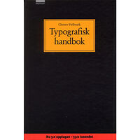 Christer Hellmark Typografisk handbok (inbunden)