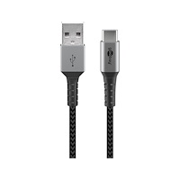 Goobay Goobay 49296 USB-kablar 1 m USB 2.0 USB C USB A Svart, Grå