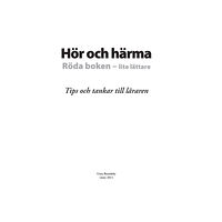 Unni Brandeby Hör och härma, röda boken lite lättare : tips och tankar till läraren (häftad)