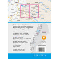 NORSTEDTS Outdoorkartan Kvikkjokk Jäkkvik : Blad 4 Skala 1:75 000