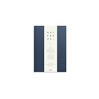 Burde Ant.bok BURDE A5 textil linj mörkblå