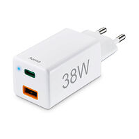 Hama Mini-charger USB-C + USB-A Qualcomm 3.0 38W White