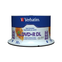 VERBATIM Verbatim 97693 tomma dvd:er 8,5 GB DVD+R DL 50 styck