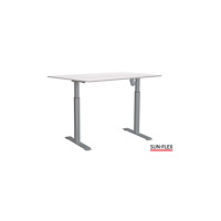 Sun-Flex Bord SUN-FLEX I höj/sänk 160x80 grå/vit