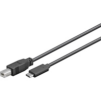 Goobay Goobay 67985 USB-kablar 1 m USB 2.0 USB B USB C Svart