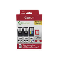 CANON Canon PG-560XL x2/CL-561XL Photo Value Pack - 3-pack - Lång livslängd - svart, färg (cyan, magenta, gul) - original - bl...
