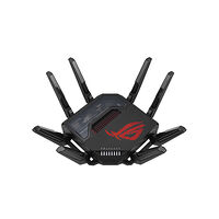 ASUSTeK COMPUTER ASUS ROG Rapture GT-BE98 trådlös router 10 Gigabit Ethernet Quad-band (2.4 GHz / 5 GHz-1 / 5 GHz-2 / 6 GHz) Svart