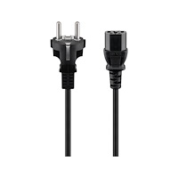 Goobay goobay NK 106 S - strömkabel - power IEC 60320 C13 till power CEE 7/7 - 2 m