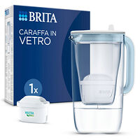 Brita BRITA Glass - vattenfilterkanna - ljusblå - Storlek 19.3 x 13.8 cm - Höjd 27.7 cm - 2.5 L