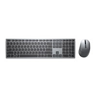 DELL Dell Pro Plus Keyboard and Mouse KM7321W - sats med tangentbord och mus - QWERTY - USA, internationellt - Titan gray Inm...