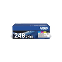 Brother Brother TN248VAL Multipack - 4-pack - svart, gul, cyan, magenta - original - tonerkassett