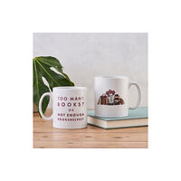 BOOKISHLY Funny 'Too Many Books' Relatable Mug