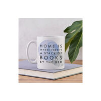 BOOKISHLY Literary Mug - "A Stack Of Books" - Marble Design