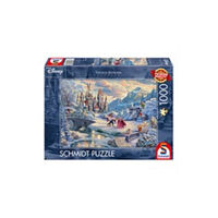 Asmodee Disney Dreams Collection - Beauty and the Beast's Winter Enchantment by Thomas Kinkade 1000 Piece Schmidt Puzzle