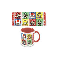 Pyramid International Super Mario (4 Colour) Red 11oz/315ml Coloured Inner Mug
