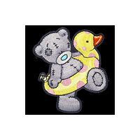 Pawprint Family Tatty Teddy with Duck Sew On Patch