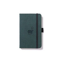 DINGBATS Dingbats A6 Pocket Wildlife Green Deer Notebook - Dotted