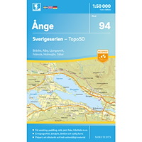 NORSTEDTS 94 Ånge Sverigeserien Topo50 : Skala 1:50 000