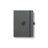 DINGBATS Dingbats A5+ Wildlife Grey Elephant Notebook - Graph