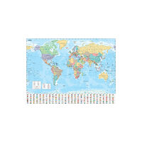 HarperCollins Publishers Collins Large World Wall Laminated Map (70 x 91.5 cm)