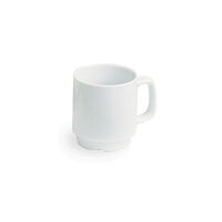 No Brand Kaffemugg med öra porslin 26cl vit 6/fp