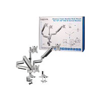 2direct LogiLink monteringssats - justerbar arm - för 3 LCD-bildskärmar