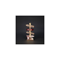 KONSTSMIDE Dekoration Julskylt led 18,5x35,5cm