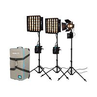 NANLITE Nanlite PavoSlim 60B & Forza 60B II KIT 60B x2 + Forza 60BII - 3-Light Kit with Light Stand