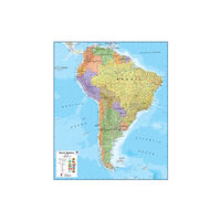 Maps International Ltd America south laminated