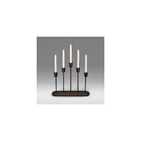 KONSTSMIDE Elljusstake 5 ljus LED 38x53,5cm svart
