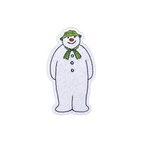 Pawprint Family Snowman Sew On Patch