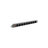 LANBERG Lanberg PDU-09F-0300-BK - överspänningsskydd - 4000 watt