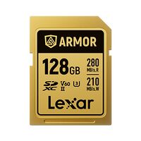 LEXAR Lexar SDXC ARMOR Gold UHS-II U3, Stainless Steel, IP68 R280/W210 (V60) 128GB