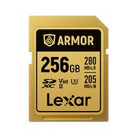 LEXAR Lexar SDXC ARMOR Gold UHS-II U3, Stainless Steel, IP68 R280/W210 (V60) 256GB