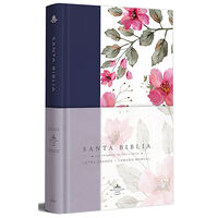 Penguin Random House USA/Använd 81173 Biblia RVR 1960 letra grande. Tapa dura tela azul púrpura con flores tamaño manu al / Bible RVR 1960 Handy Size Hardcove...