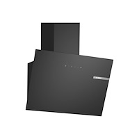 Bosch Bosch Serie | 2 DWK65DK60 - vinklad skorsten - svart glas