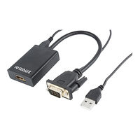 Gembird Cablexpert A-VGA-HDMI-01 - video/ljudadaptersats - HDMI/VGA/ljud