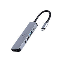 Gembird Cablexpert A-CM-COMBO5-02 - dockningsstation - USB-C 3.1 - HDMI - 1GbE