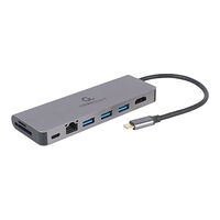 Gembird Cablexpert A-CM-COMBO5-05 - dockningsstation - USB-C 3.1 - HDMI - 1GbE