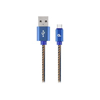 Gembird Cablexpert Premium jeans (denim) - USB typ C-kabel - USB-C till USB - 1 m