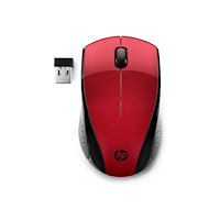 Hewlett-Packard HP 220 - mus - 2.4 GHz - solnedgångsröd