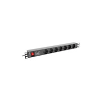 LANBERG Lanberg PDU-07F-0200-IEC-BK - kraftdistributionsenhet - 2500 Watt