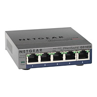 Netgear NETGEAR Plus GS105Ev2 - switch - 5 portar - Administrerad