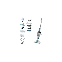 BLACK+DECKER BLACK+DECKER steam-mop BHSM1610DSM - ångdammsugare - skaft/handhållen - vit/aqua