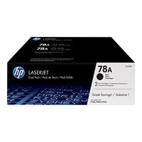 Hewlett-Packard HP 78A - 2-pack - svart - original - LaserJet - tonerkassett (CE278AD)
