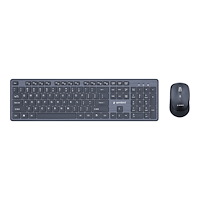 Gembird Gembird - sats med tangentbord och mus full size - QWERTY - amerikansk - svart Inmatningsenhet