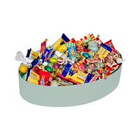 No Brand Godis Presentask Ägg inslaget 1,3kg